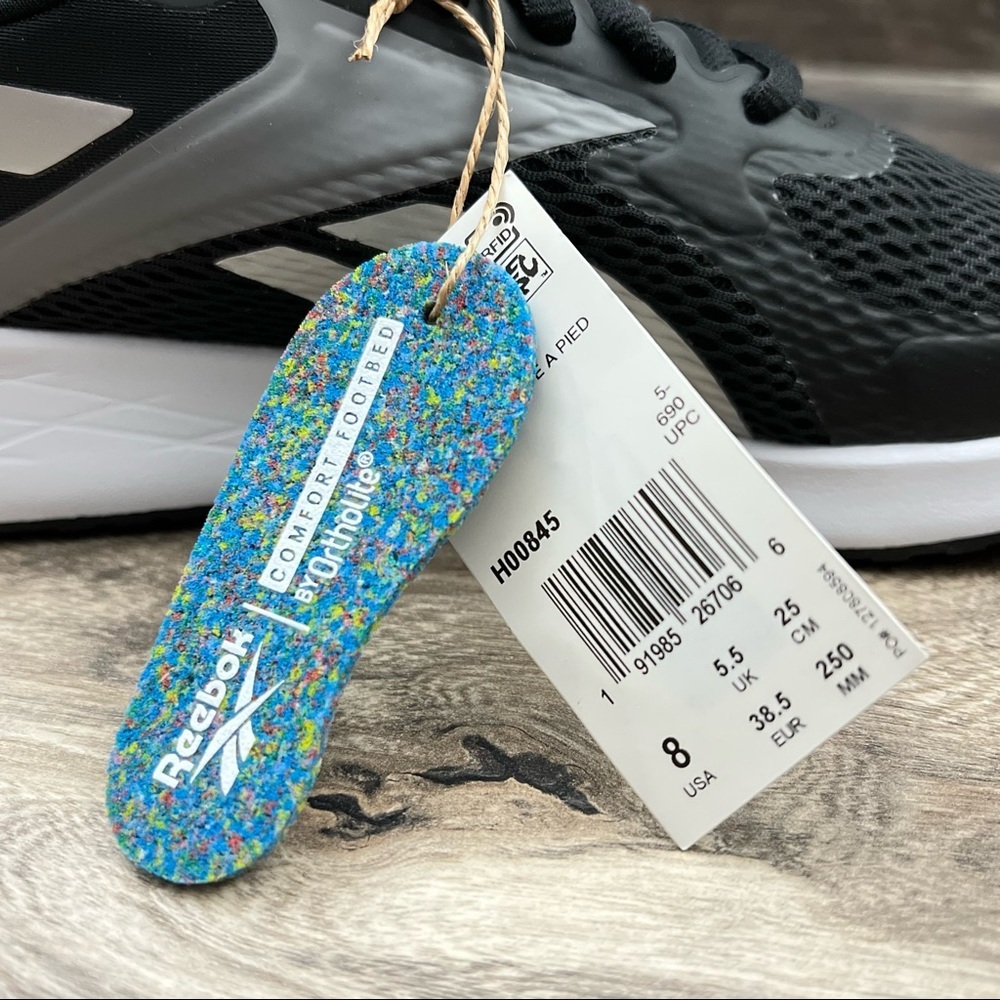 NIB Reebok Energen Run Fuel Foam Running Shoes Sneakers Black - Picture 12 of 15